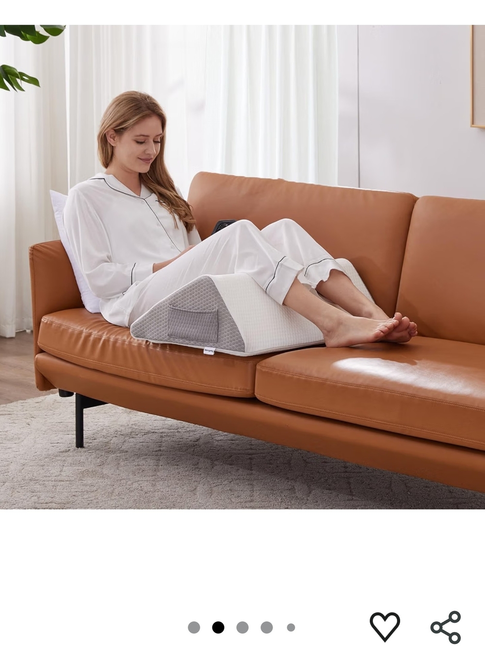 Elevation Pillow Cushion for Legs, Back, Knee, Hearthburn Relief